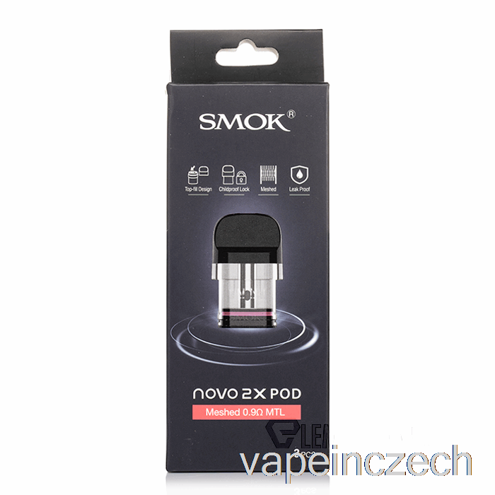 Smok Novo 2x Náhradní Pods 0,6ohm Meshed Mtl Pods Vape Pen
